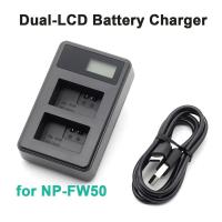 ราคา NP FW50 Battery Charger Double Slot NP FW50 Charger for Sony BC TRW Charger ZV E10 Alpha A6000 A6300 A6400 A6500 A5000 A5100 A7 A7II A7R A7RII A7S A7SII RX10 II III Cameras (24850783415)