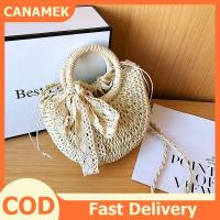 ราคา CANAMEK กระเป๋าฟางสานหวายทรงกลมทำด้วยมือสำหรับผู้หญิงกระเป๋าคาดลำตัวสำหรับเด็กผู้หญิงกระเป๋าถือชายหาดขนาดเล็กสำหรับฤดูร้อน (25399962471)
