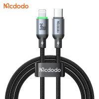 ราคา Mcdodo 36W USB C สู่สายเคเบิลหลอดไฟพร้อมไฟ LED ที่ชาร์จไฟชนิด C ไปยัง IOS ที่ชาร์จความเร็วสูงสายเคเบิลหลอดไฟสายสำหรับ iPhone 14 13 11 Pro Max X Xr Type C เพื่อข้อมูลหัวไลท์นิงสายชาร์จสำหรับ iPad (2555