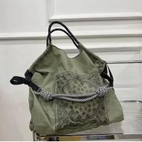ราคา กระเป๋าผ้าใบปักลายดอกไม้สีดำ กระเป๋าสะพายข้างผู้หญิง กระเป๋าถือแบบสะพายข้าง กระเป๋าสะพายไหล่แบบลำลอง กระเป๋าสะพายข้างแบบลำลอง (25198519502)
