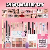ราคา ชุดแต่งหน้า เครื่องสำอางความงาม 14 ชิ้น ประกอบด้วย บีบีครีม พาเลทอายแชโดว์ 10 สี อายไลเนอร์ มาสคาร่า บลัชออน ดินสอเขียนคิ้ว ลิปกลอส ไพรเมอร์และคอนทัวร์สติ๊ก (25702875791)