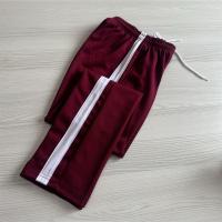 ราคา กางเกงวอร์ม ขาปล่อย สีแดงเข้ม แต่งแถบขาว ชาย หญิง AG HCseries พร้อมส่ง (23888187969)