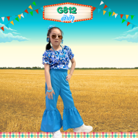 ราคา ชุดย้อนยุคเด็ก ชุดลายดอกสงกรานต์ ชุดงานวัดลายดอก ชุดทองกวาวเด็ก (24186535167)