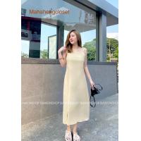 ราคา Mahahengcloset เดรสสายเดี่ยว ทรงยาว โชว์หลัง เนื้อผ้าฝ้ายผสมลินิน ใส่แล้วเซ็กซี่มากกก งานดี ผ้านิ่ม พริ้วใส่สบาย งานผ้าสปัน ปังๆๆๆ Mahahengcloset (25650660073)