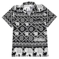 ราคา 7ไซส์ S 4XL งานไทย เสื้อช้าง ลายโซ่ ไหมอิตาลี เสื้อเชิ้ตฮาวาย hw801 (22321006813)