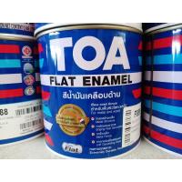 ราคา สีน้ำมันเคลือบด้านทีโอเอ แฟลท อีนาเมล สีดำด้านTOA FLAT ENAMEL F888ขนาด1 4GL (643472116)