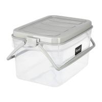 ราคา กล่องปิกนิกพร้อมฝาล็อกและหูหิ้ว KASSA HOME รุ่น JCJ 2512B ความจุ 19 ลิตร สีขาว เทา (16318480737)