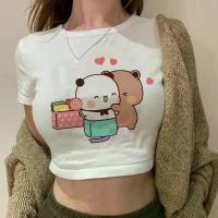 ราคา เสื้อยืด Y2k การ์ตูน Bubu Dudu เสื้อยืดเอวลอยลายการ์ตูนเสื้อยืดวินเทจแนวสตรีทเสื้อยืดกราฟิกยุค90 (126599268175)