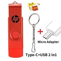 ราคา HP 2TB Flash Drive 3 In 1 OTG USB Type C Micro Flash Drive 1TB 512gb 256gb Pendrive High Speed Pen Drive for Phone (26160718501)