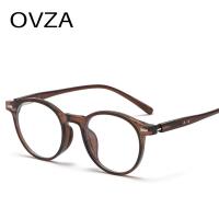 ราคา OVZA 2024แว่นตาวินเทจผู้ชายกรอบแว่นตาเลนส์กลมใหม่แว่นตาบล็อคสีฟ้ากรอบ TR90วินเทจของผู้หญิง S1274 (22132782006)