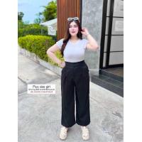 ราคา กางเกงขายาวสาวอวบ ทรงสวยใส่สบาย ท04 เอวใหญ่ 34 44 นิ้ว ขากว้าง 3 สี ดำ ขาว น้ำตาล (24524431707)