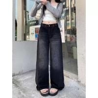 ราคา ตามแฟชั่น กางเกงยีนส์ผู้หญิง กางเกงยีนส์ ทรงหลวม สียีนส์เทาดำ เท่มากๆ กางเกงยีนส์วินเทจ (24654221978)