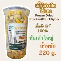 ราคา เนื้อสัตว์อบแห้ง เนื้อไก่อบแห้ง Freeze Dried Meat บรรจุกระปุก 220 g (19920713495)