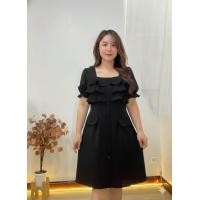 ราคา ชุดเดรสทูโทน เหมาะสำหรับใส่ทำงาน และงานพิธีต่างๆ งานผ้ายืดวูลเวฟ สีดำ แต่งน้องโบว์สวยๆผ้าไหมอิตาลี ผ้านิ่มใส่สบายค่ะ (126251998291)