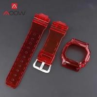 ราคา กรอบสายยืดกีฬาเรซินที่โปร่งใสสำหรับ Casio G SHOCK GW M5610 DW5600 GLS 5600เปลี่ยนเคสป้องกันสายนาฬิกาข้อมือสำหรับผู้ชาย TPU (21804322067)