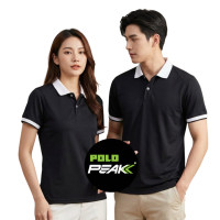 ราคา เสื้อโปโลสีดำ ปกดำริ้วขาวใหญ่ ปลายปกมีริ้วดำ 1 เส้น (26004289035)