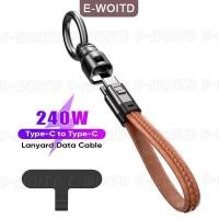 ราคา ซื้อ 1 ชิ้นลด 10 บาท สาย USB C พวงกุญแจแบบพกพาสายชาร์จสั้น240W สายชาร์จเร็ว5A Type C สายชาร์จสั้นสำหรับโทรศัพท์ Android (25360565394)