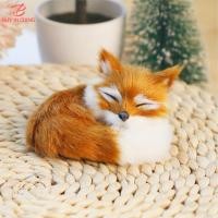 ราคา BC โมเดลตุ๊กตาจิ้งจอกขนาดเล็กจำลองน่ารักสำหรับวางนอนของขวัญวันเกิดสำหรับเด็กตกแต่งบ้านตุ๊กตางานฝีมือ (25485441062)