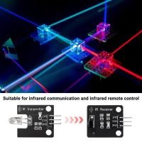 ราคา GCFK 38Khz Ir Receiver Ir Transmitter Sensor Module Kit IR Digital 38KHz Infrared Receiver Module Infrared Sensor Module (22232979832)