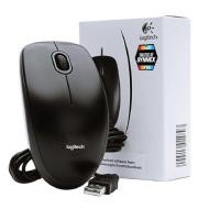 ราคา เม้าส์ยูเอสบี Logitech B100 Optical Mouse USB Black ความละเอียด 800 dpi ขนาดมาตรฐานจับสะดวก สินค้าแท้ประกันศูนย์ (22663560511)