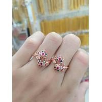 ราคา แหวนเศษนาคแท้ประดับพลอยนพเก้าลายดอกไม้ฟรีไซส์ (23178536127)