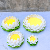 ราคา ฐานบัว พานดอกบัว ฐานดอกบัว ดอกบัวดินปั้นวางพระ สิ่งศักดิ์สิทธิ์ ดอกบัว ของเกี่ยวกับศาสนา ที่วางพระ พระพุทธรูป (21221647783)