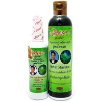 ราคา จินดา เซ็ตคู่ เซรั่มสมุนไพร แชมพูสมุนไพร ใบหมี่สด อัญชัน สูตรโบราณ 120 มล 250 มล (788500798)