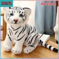 ราคา SHGMYD ตุ๊กตาสัตว์เสือเสมือนจริงน่ารักขนาด23 33ซม ของเล่นตุ๊กตาเสือขาว (126220130036)