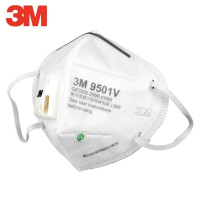 ราคา 3M 9501V หน้ากากป้องกันฝุ่น รุ่น 9501 มีวาล์ หน้ากากป้องกันฝุ่น ระดับ N95 ไม่มีวาล์ว รับประกันของแท้ รุ่นคล้องหู (24636648006)