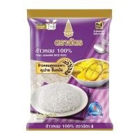 ราคา ถุง 15 กก 5 กก ข้าวหอม 100 ข้าวตรา ฉัตร (25296578901)