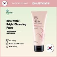 ราคา The Face Shop Rice Water Bright Foaming Facial Cleanser with Ceramide Gentle Face Wash for Hydrating Moisturizing Vegan Face Cleanser Makeup Remover Korean Skin Care for All Skin Types 300ml (12668366