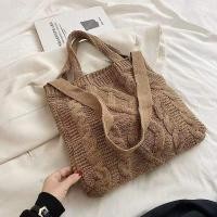 ราคา JIFANPAUL กระเป๋าถักไหมพรมสไตล์วินเทจ Tote Bag กระเป๋าโท้ทขนาดใหญ่ สไตล์มินิมอล พกพาได้ทุกโอกาส ดูหรูหรา แบบหูหิ้ว (25995626895)