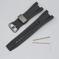 ราคา สายนาฬิกาหนังยางสำหรับผู้ชาย Casio Steel Heart B100 สายนาฬิกาสำรอง GST W300 S110 B100 410 สายนาฬิกาแบบยูนิเซ็กซ์ (19834771959)