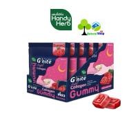 ราคา ยกกล่อง 6ซอง HandyHerb แฮนดี้เฮิร์บ จีไนท์กัมมี่ 5 สูตร G nite Gummy สูตรใหม่ (26469540659)