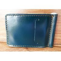 ราคา กระเป๋า money Clip หนังแท้ทำจากหนังวัว 100 สีเขียว (548144508)