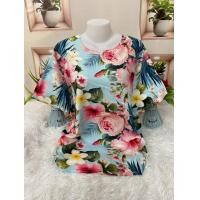 ราคา เสื้อสปัน รอบอก46 50นิ้ว เสื้อไซส์ใหญ่ เสื้อผ้าสาวอวบ เสื้อลายดอก เสื้อฮาวาย เสื้อผ้าแฟชั่นผู้หญิง รุ่น1014 (126546106120)