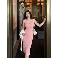 ราคา Cici L116 เดรสยาวไหมพรม เข้ารูป เรียบง่าย เนื้อผ้ายืดได้เยอะ (18863241191)