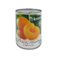 ราคา Yellow peach halves in light syrup 820g Kronos ลูกพีชสีเหลืองผ่าครึ่งแช่ในน้ำเชื่อมสูตรหวานน้อย เนื้อแน่น ฉ่ำ หวานหอมตามธรรมชาติ (126221673449)