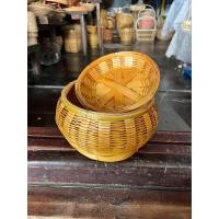 ราคา กระบุงเงิน ทรงฝักทอง ตะกร้าใส่ตังค์ มีฝาปิด ใส่ได้ทั้งแบงค์ทั้งเหรียญ เก็บของ กระบุง (26415986824)