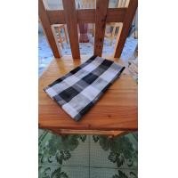 ราคา ผ้าขาวม้าเย็บริม ผ้าฝ้าย ผืนใหญ่พิเศษขนาด 90x150 ชม ลายตารางสีขาวดำ สารพัดประโยชน์ อาทิ ผ้าเช็ดตัว ผ้าคาดเอว (21247825100)