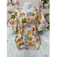 ราคา เสื้อสปัน รอบอก46 50นิ้ว เสื้อไซส์ใหญ่ เสื้อผ้าสาวอวบ เสื้อลายดอก เสื้อฮาวาย เสื้อผ้าแฟชั่นผู้หญิง รุ่น1014 (126519329905)