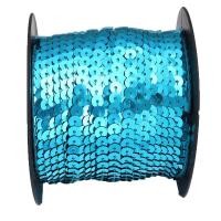ราคา 100 หลา Lot สีเลื่อมริบบิ้นรอบแบนเลเซอร์ Paillettes Trims เลื่อมสําหรับงานฝีมือ DIY เย็บผ้ากระเป๋า Party ตกแต่ง (24442377759)