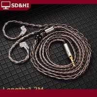 ราคา SD HI สายหูฟัง T1 qkz 8 Strand ทองแดงชุบเงินสายอัพเกรดสายหูฟังแบบมีสาย3 5มม สำหรับ AK6 zxn zxt ZS10 edX Pro zsr CCA (25467392602)