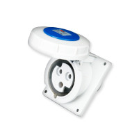 ราคา เต้ารับแบบฝัง ทรงเฉียง ชนิดกันน้ำ PANEL MOUNTED SOCKET รุ่น ZH1475 3P 2P 16A แบรนด์ CCS (16217480800)