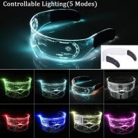ราคา SunUping แว่นตา LED 7 สี แว่นตาเรืองแสงไฟกระพริบ (24530753774)
