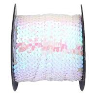 ราคา 100 หลา Lot สีเลื่อมริบบิ้นรอบแบนเลเซอร์ Paillettes Trims เลื่อมสําหรับงานฝีมือ DIY เย็บผ้ากระเป๋า Party ตกแต่ง (24442377748)