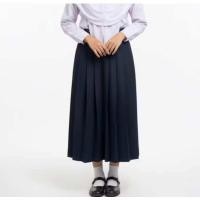 ราคา กระโปรงจีบนักเรียนสีกรม มุสลิม แบบยาว นำสมัยผ้าโซล่อน กระโปรงนักเรียนสีกรม (24375440918)