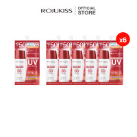 ราคา ROJUKISS Face Eye Neck 30ml UV Sun Serum SPF50 PA 7g x6 โรจูคิส เซรั่มกันแดด เนื้อบางเบา เกลี่ยง่าย (126657637909)