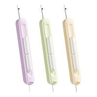 ราคา เข็มเกลียวสำหรับเย็บผ้าที่มีขนาดกะทัดรัด3ชิ้น2 In 1ที่เปิดตะเข็บเข็มอัตโนมัติเครื่องมือตัดเย็บแบบพกพาสำหรับเข็มจักรเย็บปักด้วยมืองานปักครอสติชง่ายสำหรับการตัดเย็บ (126837758176)