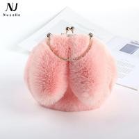 ราคา C K กระเป๋าสะพายข้างหนึ่งกระเป๋า Satchel น่ารักกระต่ายผ้ากำมะหยี่หูกระเป๋าแฟชั่นกระเป๋าถือโจ๊กเกอร์ผ้ากำมะหยี่ขนสัตว์เทียมกระเป๋า (9211026992)